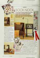 Better Homes & Gardens November 2003 Magazine Article: BOOK NOOK