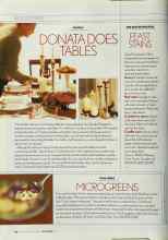 Better Homes & Gardens November 2003 Magazine Article: DONATA DOES TABLES