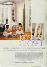 Better Homes & Gardens November 2003 Magazine Article: KIDS' CLOSET