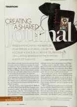 Better Homes & Gardens November 2003 Magazine Article: CREATING A SHARED Journal