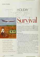 Better Homes & Gardens November 2003 Magazine Article: HOLIDAY Travel Survival