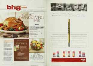 Better Homes & Gardens November 2003 Magazine Article: Page 18