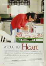 Better Homes & Gardens December 2003 Magazine Article: A TOUCH OF Heart