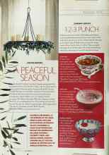 Better Homes & Gardens December 2003 Magazine Article: A PEACEFUL SEASON