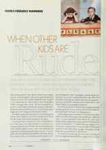 Better Homes & Gardens December 2003 Magazine Article: WHEN OTHER KIDS ARE Rude