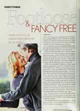 Better Homes & Gardens December 2003 Magazine Article: Footloose & FANCY FREE