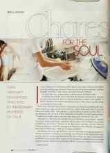 Better Homes & Gardens December 2003 Magazine Article: Chores FOR THE SOUL