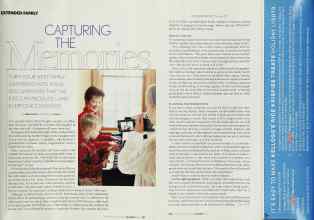 Better Homes & Gardens December 2003 Magazine Article: CAPTURING THE Memories