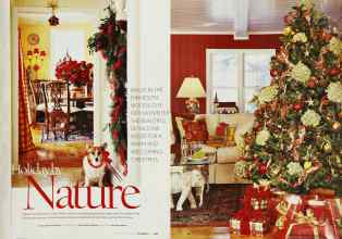Better Homes & Gardens December 2003 Magazine Article: Holiday by Nature