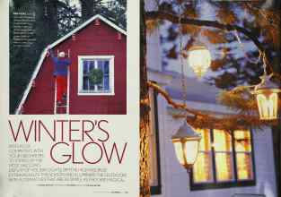 Better Homes & Gardens December 2003 Magazine Article: WINTER'S GLOW
