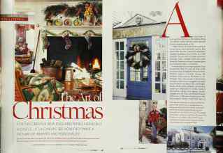 Better Homes & Gardens December 2003 Magazine Article: The Art of Christmas