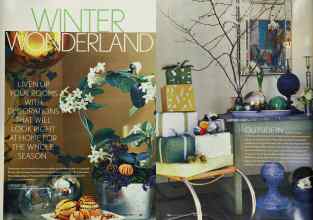 Better Homes & Gardens December 2003 Magazine Article: WINTER WONDERLAND