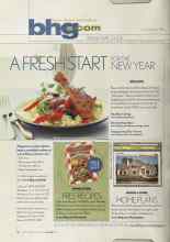 Better Homes & Gardens January 2004 Magazine Article: FREE RECIPES