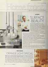 Better Homes & Gardens January 2004 Magazine Article: SURFACE BEAUTY