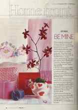 Better Homes & Gardens February 2004 Magazine Article: BE MINE