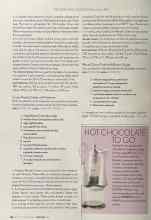 Better Homes & Gardens February 2004 Magazine Article: HOT CHOCOLATE TO GO