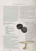 Better Homes & Gardens February 2004 Magazine Article: CHEESECAKE WITH STYLE