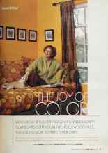 Better Homes & Gardens April 2004 Magazine Article: THE JOY OF COLOR