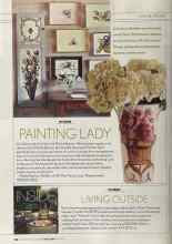 Better Homes & Gardens April 2004 Magazine Article: PAINTING LADY