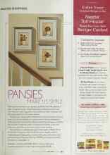 Better Homes & Gardens April 2004 Magazine Article: PANSIES MAKE US SMILE