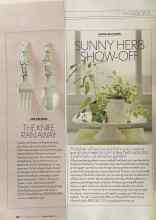 Better Homes & Gardens April 2004 Magazine Article: SUNNY HERB SHOW-OFF