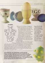 Better Homes & Gardens April 2004 Magazine Article: THE RETURN OF THE EGG CUP