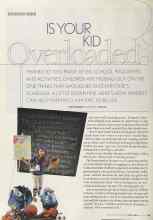 Better Homes & Gardens April 2004 Magazine Article: IS YOUR KID Overloaded