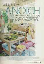 Better Homes & Gardens April 2004 Magazine Article: Taking it down A NOTCH