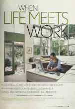 Better Homes & Gardens April 2004 Magazine Article: WHEN LIFE MEETS WORK