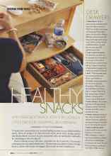 Better Homes & Gardens April 2004 Magazine Article: HEALTHY SNACKS