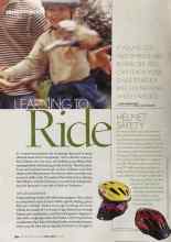 Better Homes & Gardens April 2004 Magazine Article: LEARNING TO Ride