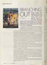 Better Homes & Gardens April 2004 Magazine Article: BRANCHING OUT