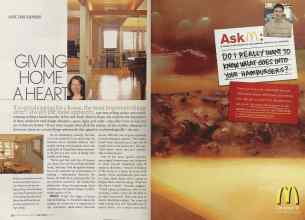 Better Homes & Gardens April 2004 Magazine Article: Page 62