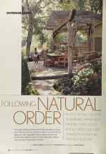 Better Homes & Gardens May 2004 Magazine Article: FOLLOWING NATURAL ORDER