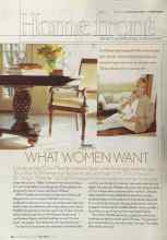 Better Homes & Gardens May 2004 Magazine Article: WHAT WOMEN WANT