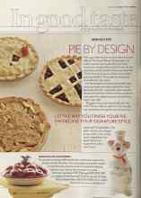 Better Homes & Gardens May 2004 Magazine Article: PIE BY DESIGN