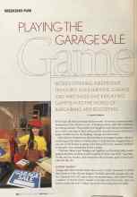 Better Homes & Gardens May 2004 Magazine Article: PLAYING THE GARAGE SALE Game