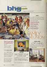 Better Homes & Gardens June 2004 Magazine Article: PLAN YOUR FAMILY REUNION
