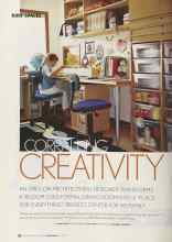 Better Homes & Gardens June 2004 Magazine Article: CORRALLING CREATIVITY