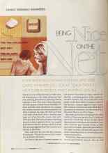 Better Homes & Gardens June 2004 Magazine Article: BEING Nice ON THE Net