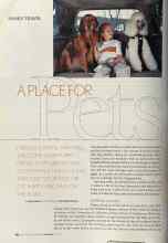 Better Homes & Gardens June 2004 Magazine Article: A PLACE FOR Pets