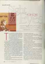 Better Homes & Gardens June 2004 Magazine Article: Sight FOR SORE Eyes