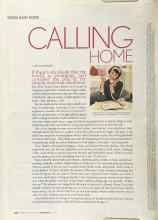 Better Homes & Gardens June 2004 Magazine Article: CALLING HOME