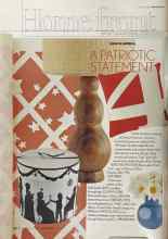 Better Homes & Gardens July 2004 Magazine Article: A PATRIOTIC STATEMENT