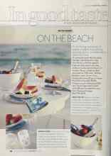Better Homes & Gardens July 2004 Magazine Article: ON THE BEACH