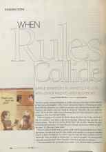 Better Homes & Gardens July 2004 Magazine Article: WHEN Rules Collide