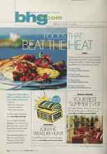 Better Homes & Gardens August 2004 Magazine Article: FOODS THAT BEAT THE HEAT