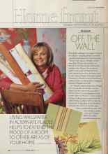 Better Homes & Gardens August 2004 Magazine Article: OFF THE WALL