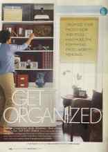 Better Homes & Gardens August 2004 Magazine Article: GET ORGANIZED