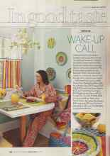 Better Homes & Gardens August 2004 Magazine Article: WAKE-UP CALL